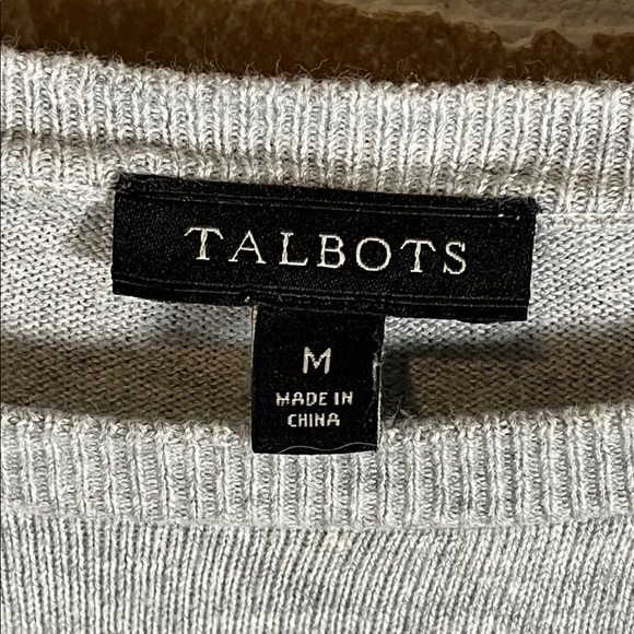 Talbots Gray Penguin Puffin Puffer Vest Sweater Size Medium Winter - Picture 3 of 8